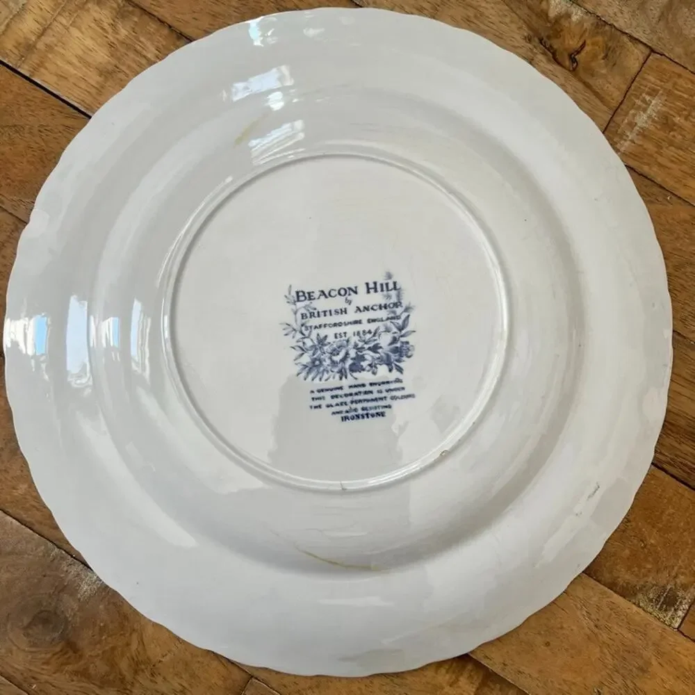 VTG Beacon Hill by British Anchor Ironstone Plate Set of 2 Plate 10